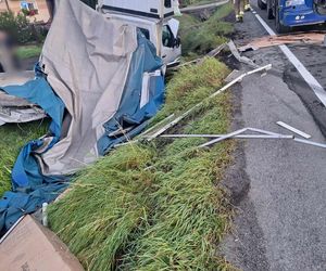 Wypadek w miejscowości Uszew na DK 75