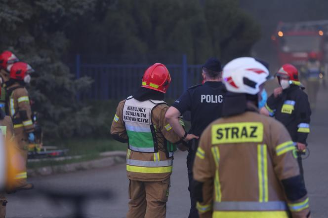  Pożar hali magazynowej w Katowicach