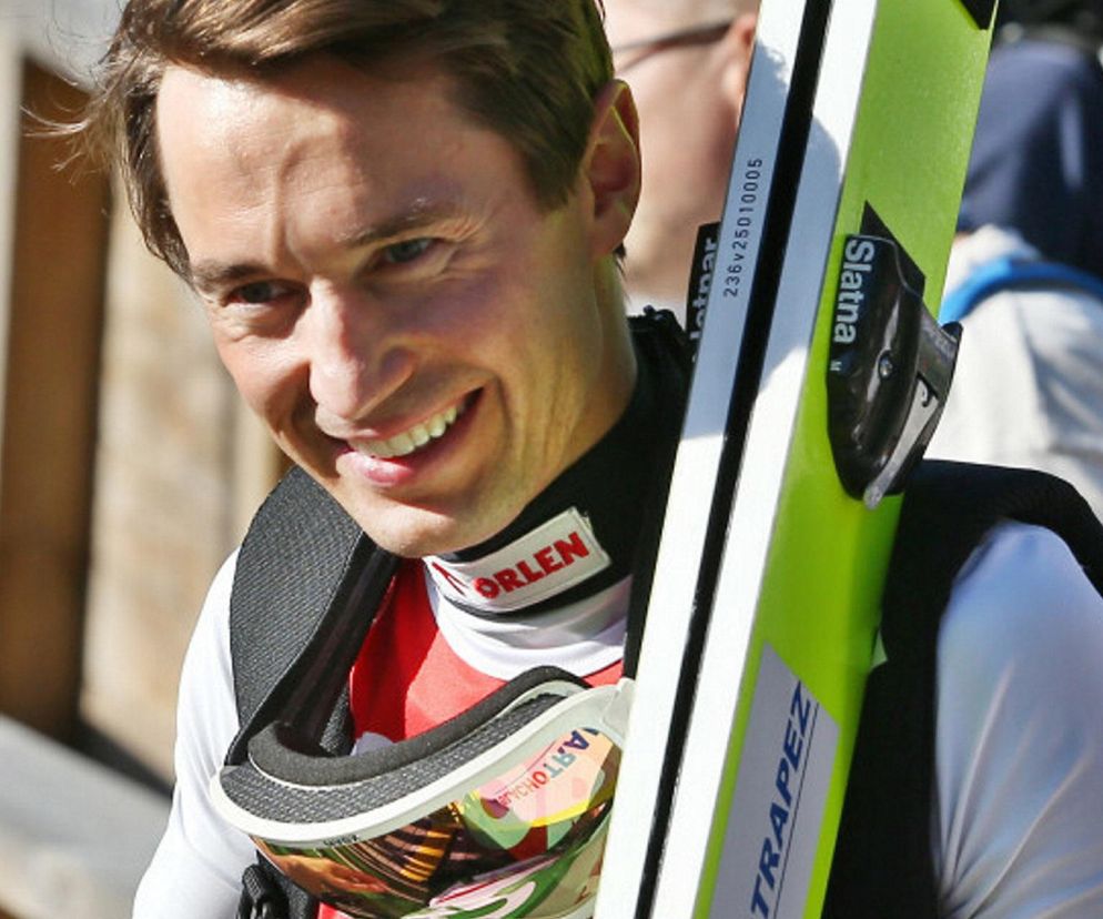 Kamil Stoch podczas konkursu indywidualnego mistrzostw Polski w skokach narciarskich