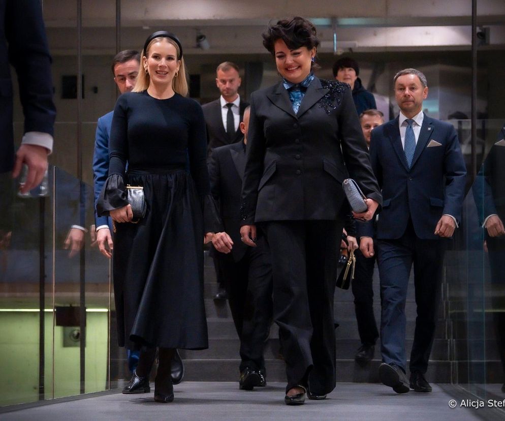 Marta Nawrocka w Operze Lubelskiej. Klasa, uśmiech i piękny gest