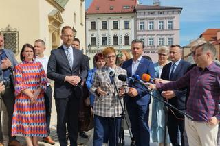 Konferencja Jakuba Kwaśnego, kandydata Koalicji Obywatelskiej na prezydenta Tarnowa