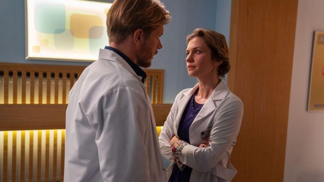 Na dobre i na złe odc. 966. Maks Beger (Tomasz Ciachorowski), Gloria (Aleksandra Grabowska)