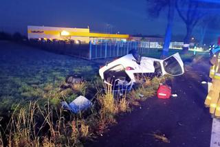 Jedna osoba w szpitalu po porannym wypadku pod Lesznem 
