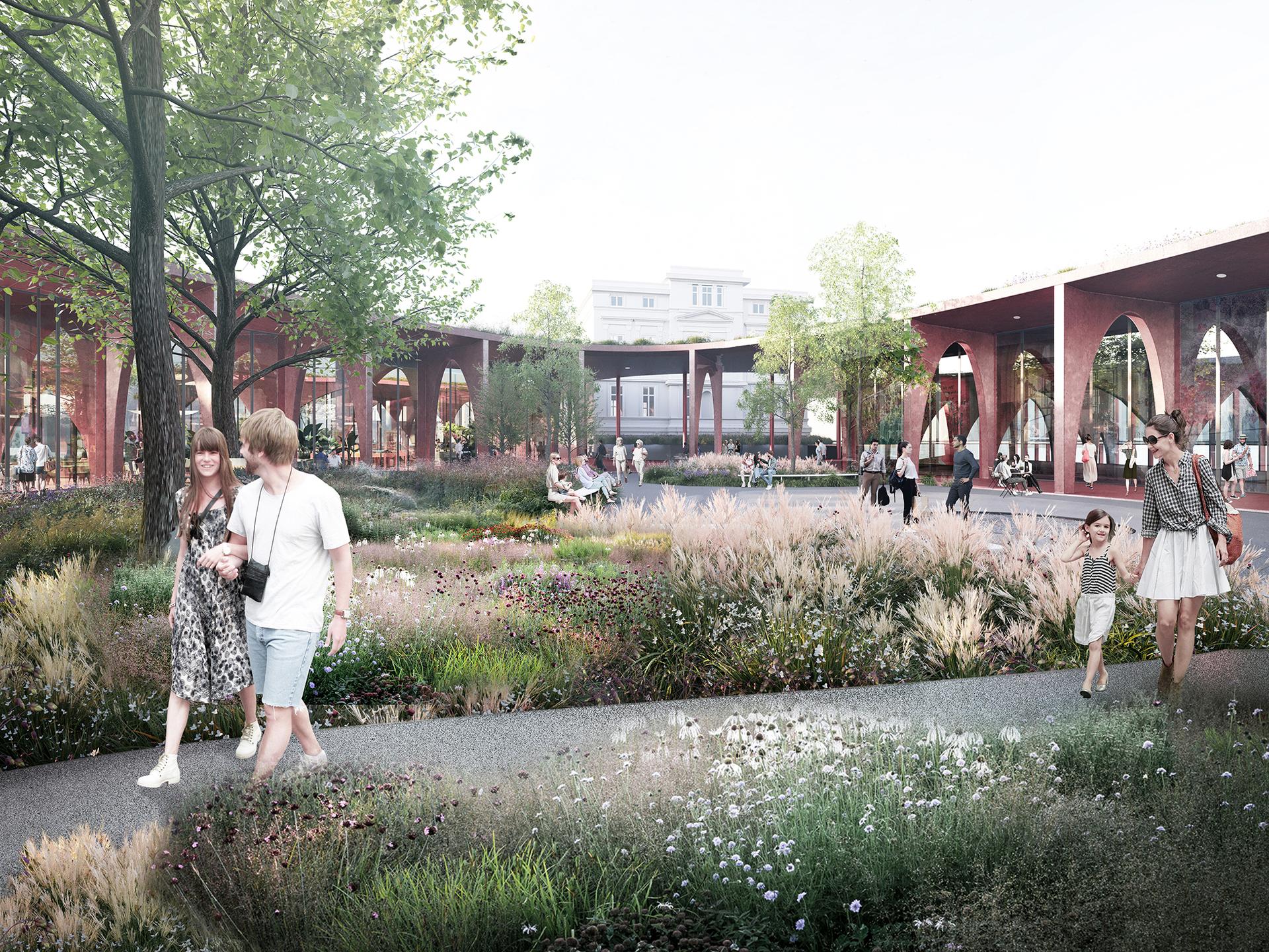 Projekt targowiska Flora w Jeleniej Górze autorstwa 3XA