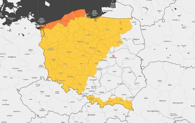 IMGW: pół Polski objęte alertem