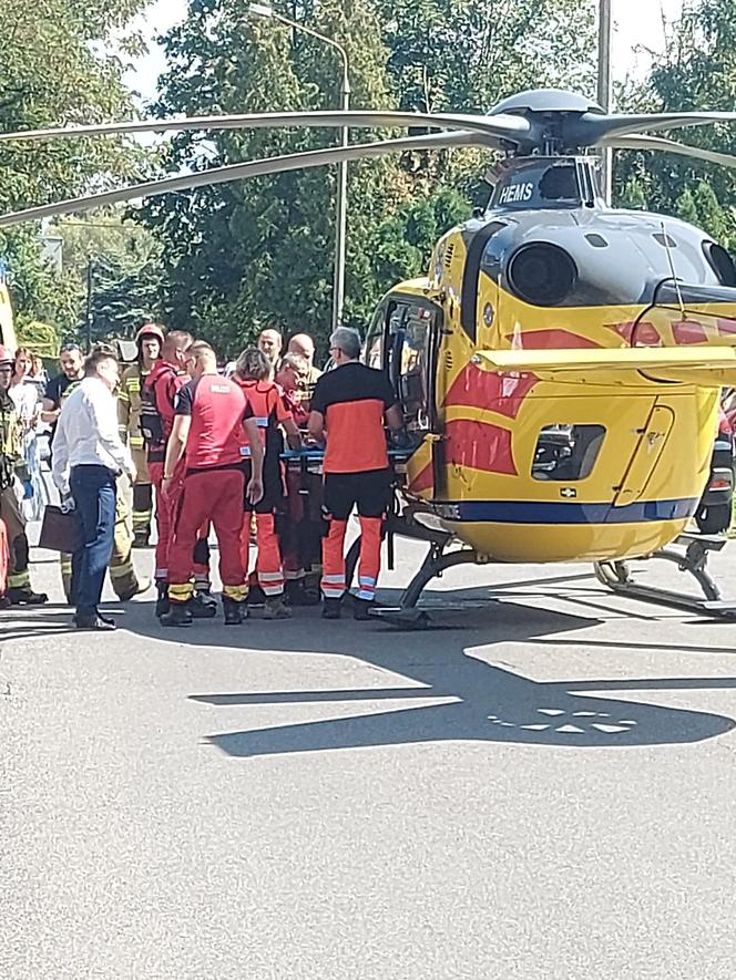 Chłopiec spadł z balkonu w Bielsku-Białej. Lądował LPR