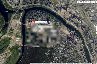 Moskwa na mapach Yandex