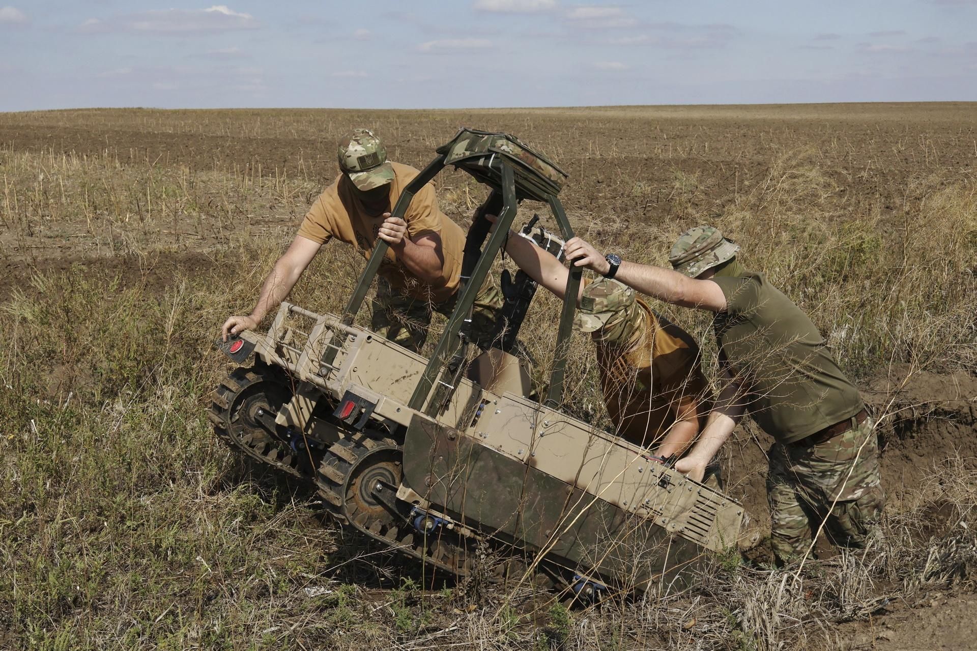 Drony na Ukrainie.