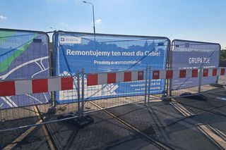 Remont mostu Grunwaldzkiego w Krakowie