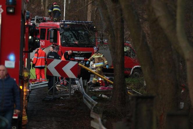Wypadek koło Skąpego