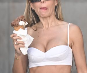 Ewa Chodakowska je lody w upalny dzień