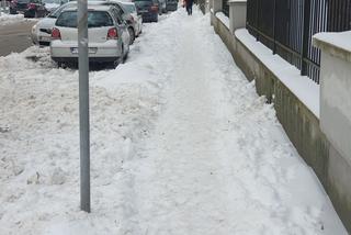 Na lubelskich chodnikach zalega śnieg