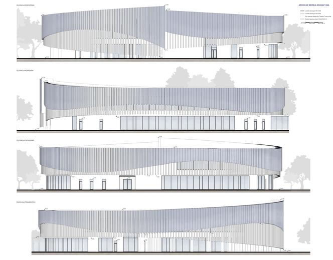 Projekt koncepcyjny architektoniczny Regionalnego Centrum Spotkań Diabetyków  w Bydgoszczy