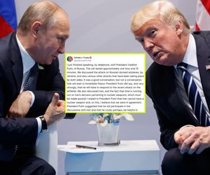 Wstrząsające słowa Trumpa po rozmowie z Putinem. Rosyjski dyktator zagroził odwetem