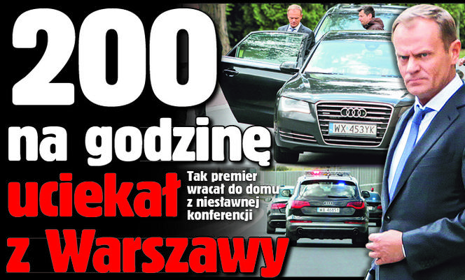 200 na godzinę uciekał z Warszawy