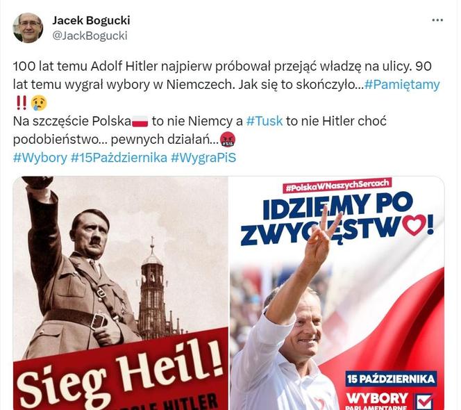 Jacek Bogucki napisał w sieci o Tusku