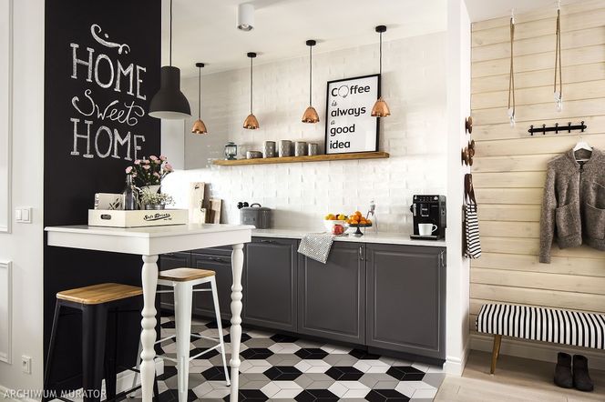 Szara kuchnia: meble IKEA