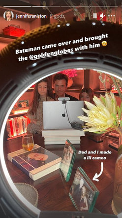 Jason Bateman łączył się ze Złotymi Globami z domu Jennifer Aniston