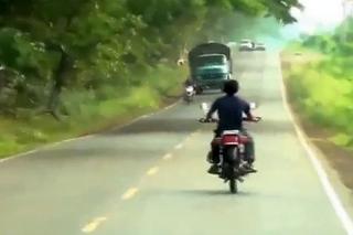 pijany motocyklista