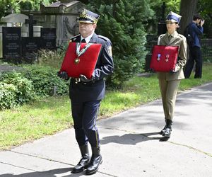 Tadeusz Rolke pogrzeb. Monika Olejnik z partnerem