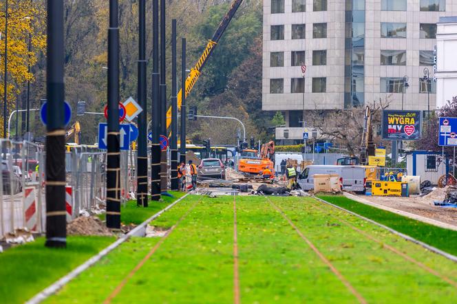 Tramwaj na Gagarina – widok na plac budowy