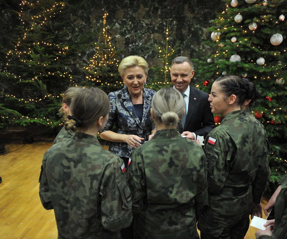 Wigilia prezydenta Andrzeja Dudy z żołnierzami