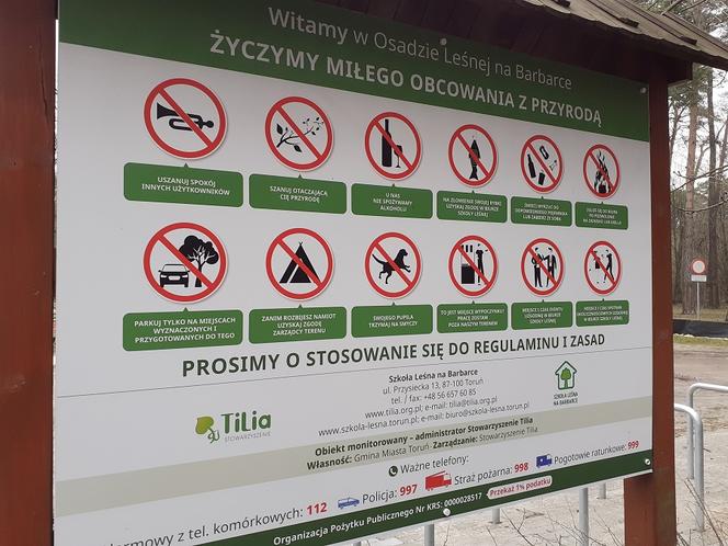 Drzewka i rekreacja na Barbarce