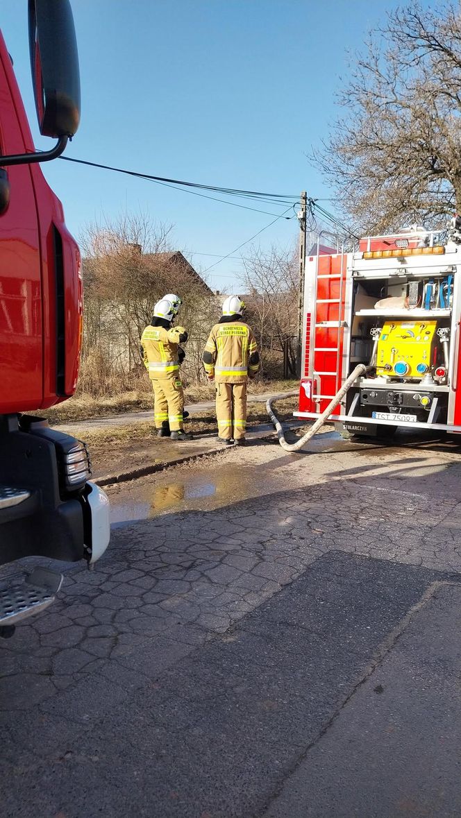Pożar na osiedlu Bugaj w Starachowicach