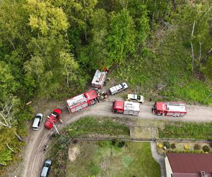 Wołomin: Płonie Natura 2000. Dym widać z wielu kilometrów