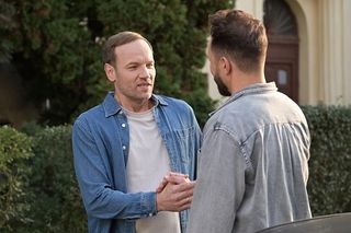 Pierwsza miłość odc. 3950. Arek (Dariusz Wieteska), Janek (Maciej Mikołajczyk)