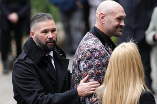 Tyson Fury na pogrzebie Ricky'ego Hattona