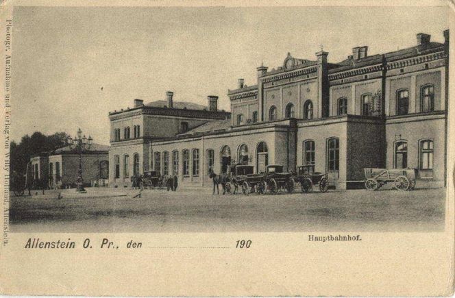 Dawny budynek dworca kolejowego Olsztyn Główny