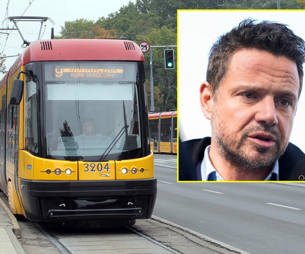 Koszmarne utrudnienia na Mokotowie przez budowę tramwaju na Wilanów. Trzaskowski się tłumaczy 