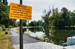Nabrzeże Brdy w Bydgoszczy będzie jak nowe. Ale teraz ani piesi, ani rowerzyści nie mają tam wstępu