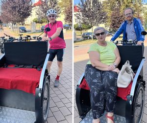 Nowatorski projekt w Świdniku. Seniorzy jeżdżą rikszą po mieście