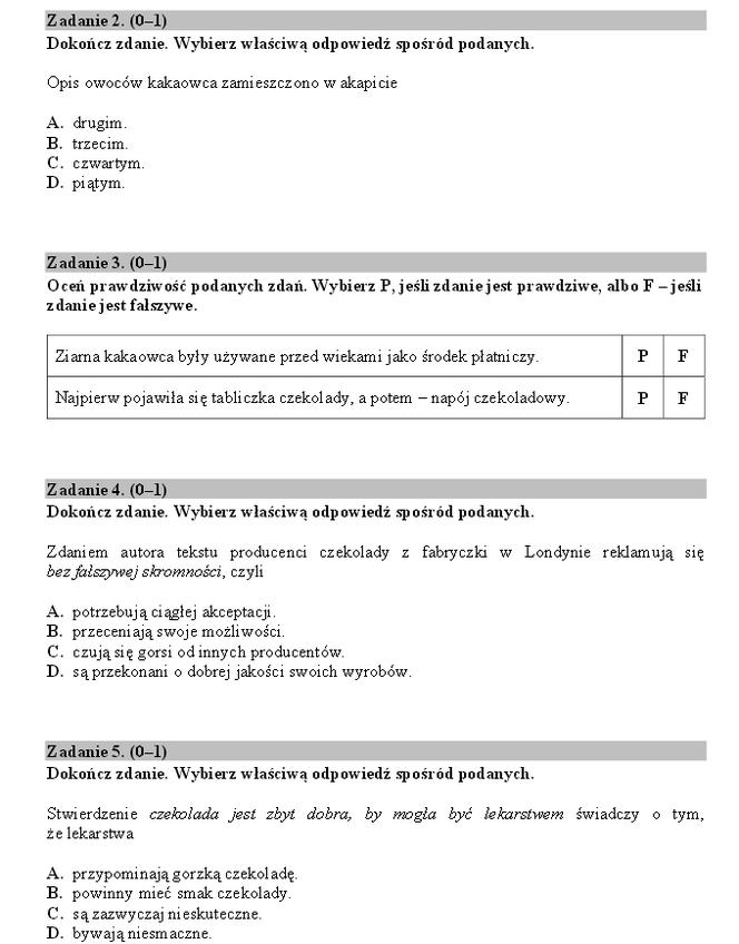 Arkusze sprawdzian 6 klasa