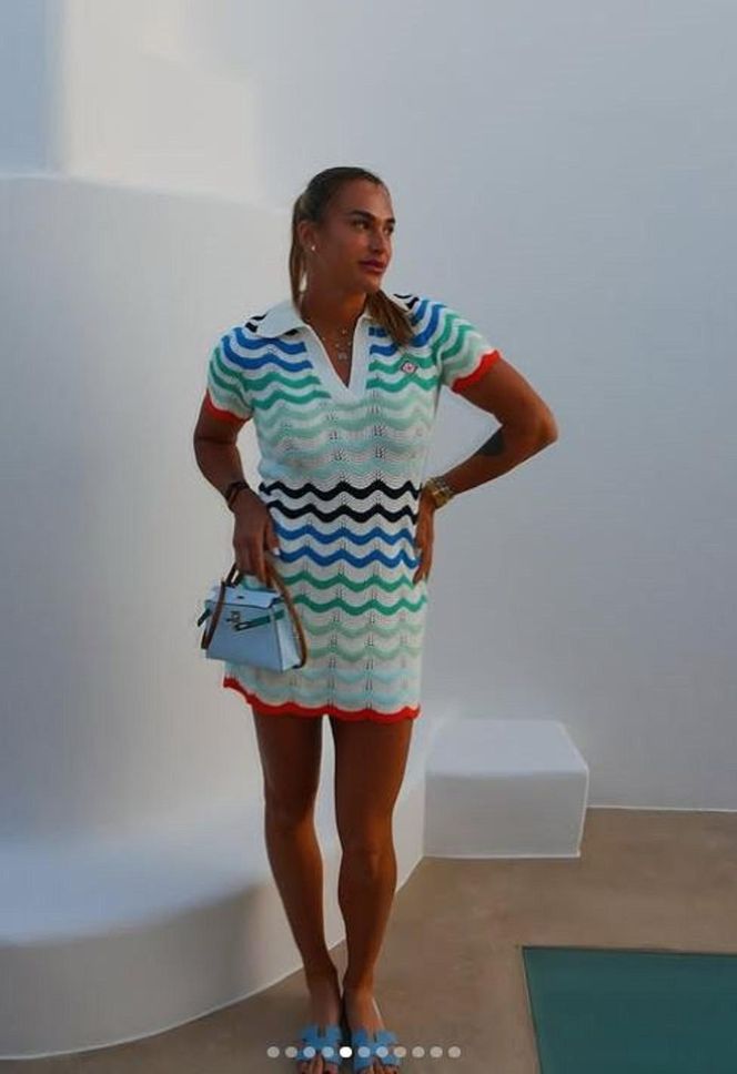 Aryna Sabalenka na wyspie Mykonos