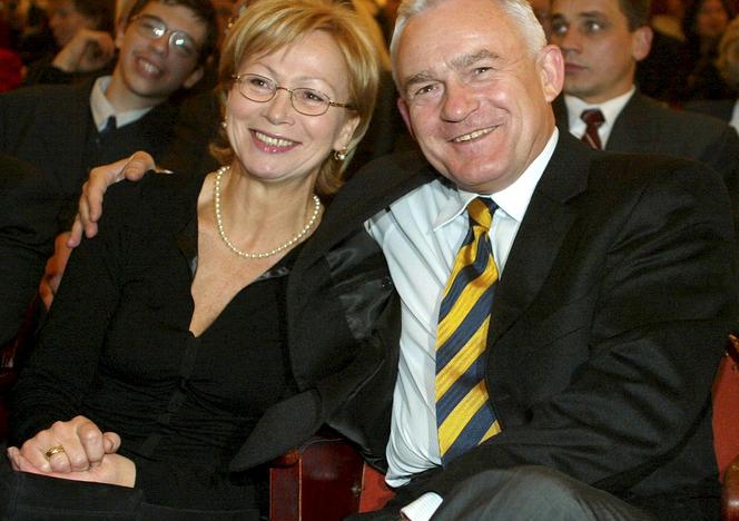 Leszek Miller z żoną Aleksandrą, 2002r.
