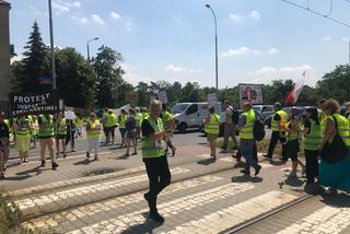 Protest pracowników Inspekcji Weterynaryjnej we Wrocławiu