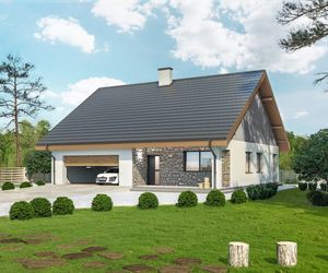 Jak dobrać kolor elewacji do rodzaju pokrycia dachowego? Wizualizacja elewacji projektu Miarodajny