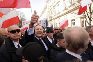 Politycy na marszu z okazji 1000-lecia Królestwa Polskiego