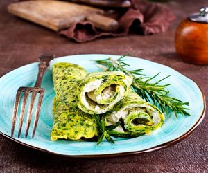 Rozsmakuj się w tych zielonych naleśnikach. Świetnie smakują i są dobre dla zdrowia