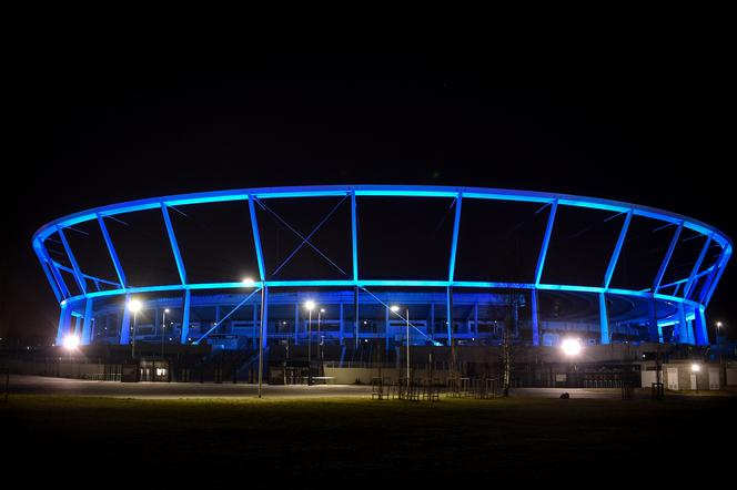 Stadion Śląski rozświetli się na niebiesko 