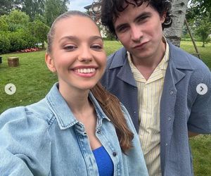 Przyjaciółki, 26 sezon. Julka (Nicole Bogdanowicz), Kacper (Jan Wieteska) na planie