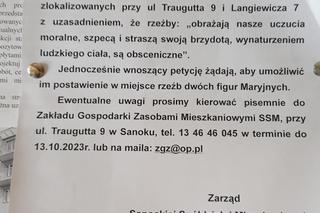 Afera w Sanoku. W miejsce „obscenicznych rzeźb” chcą postawić figurki Maryi 
