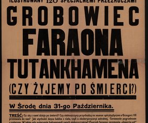 Afisz odczytu: Grobowiec faraona Tutankhamena (czy żyjemy po śmierci) 