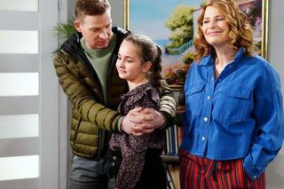 Barwy szczęścia, odcinek 2845: Łukasz (Michał Rolnicki), Paulinka (Lena Jastrzębska), Iza (Agnieszka Warchulska)