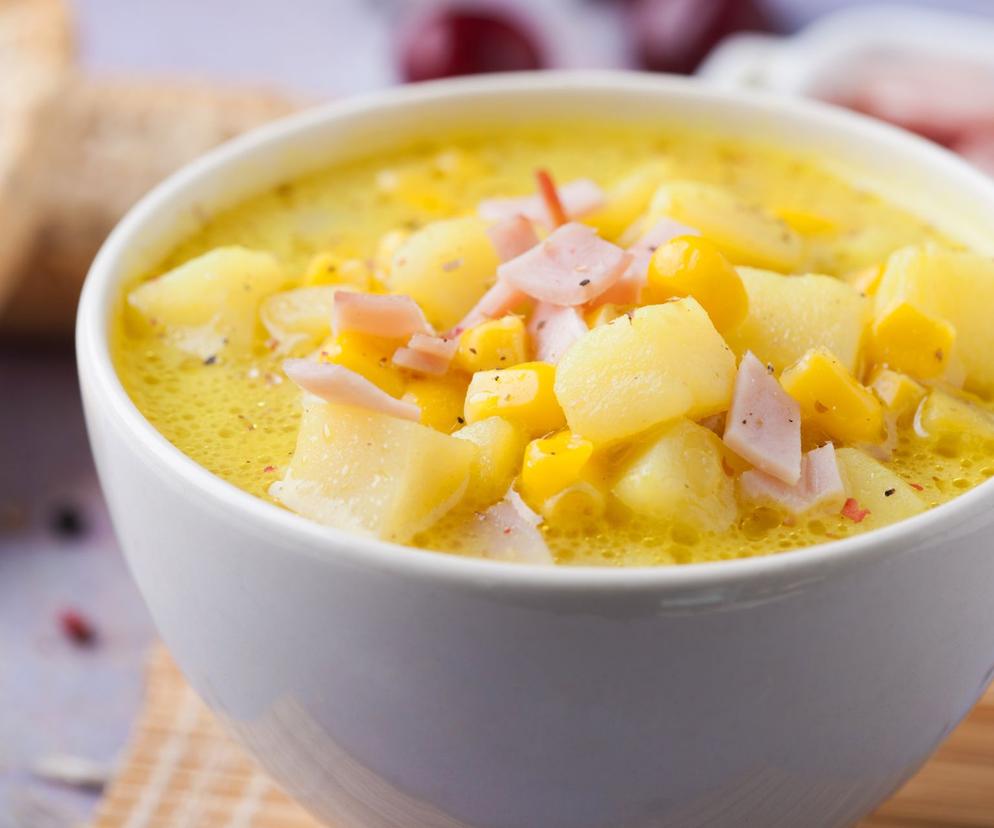Zupa z ziemniakami i szynką