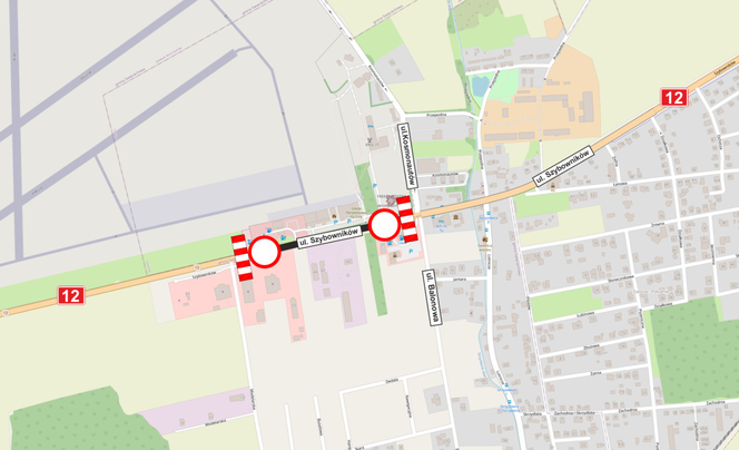 Znów jeździmy inaczej na DK 12 w Lesznie. Od dzisiaj zamknięty jest odcinek od ul. Kosmonautów do ul. Balonowej [MAPKA]