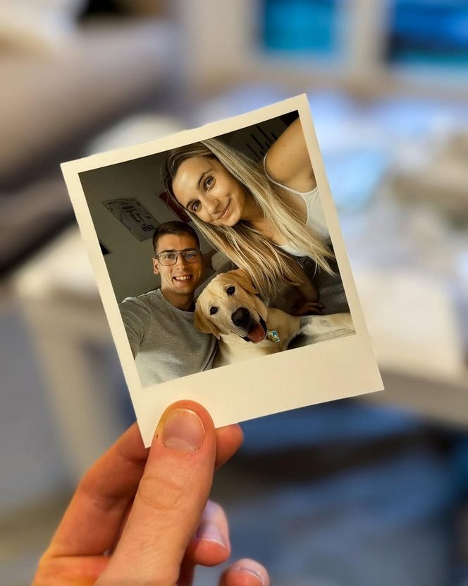 Kamil Semeniuk z żoną Katarzyną